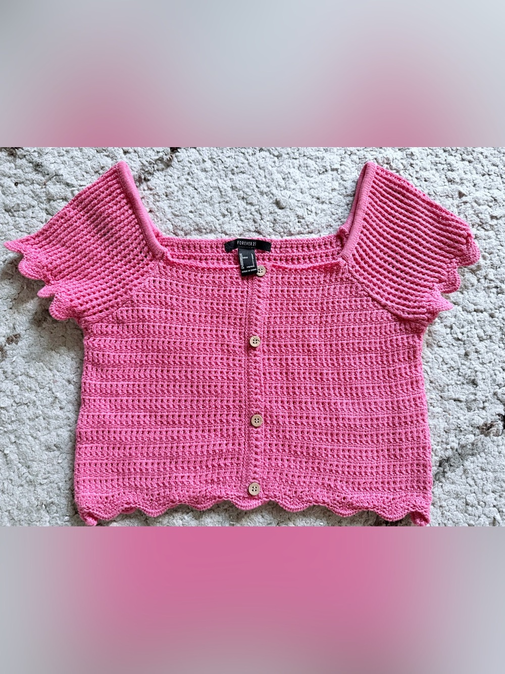 Forever 21 Crochet Crop Top